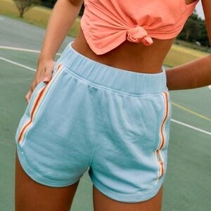 Free People Movement Grand Slam striped shorts, M